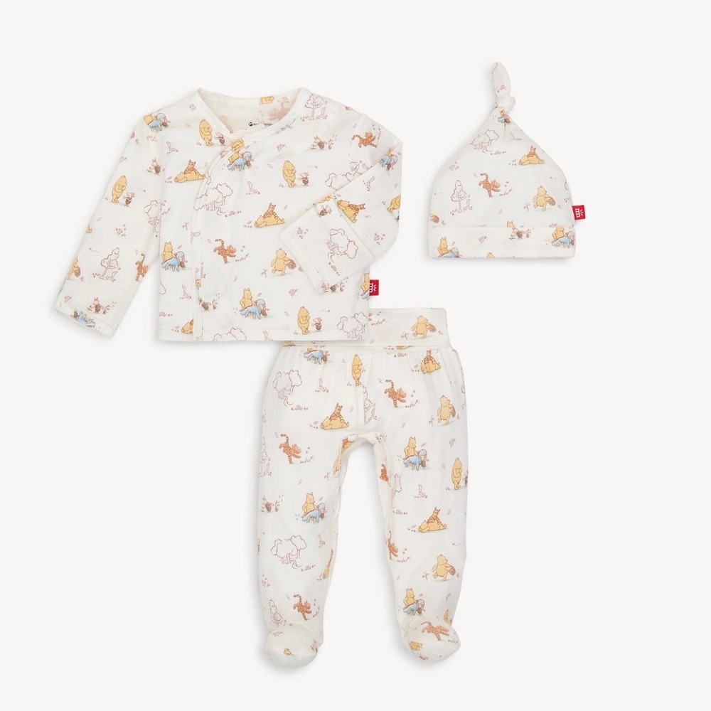 Magnetic Me Moments with Friends Modal Take Me Home Kimono Set 0-3M Pooh NWT